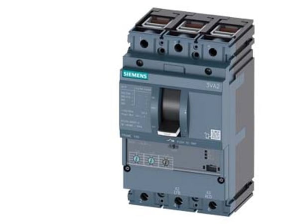 Siemens 3VA2116-7HL36-0AA0 Katkaisija 1 kpl Asetusalue (virta): 63 - 160 A Kytkentäjännite (max.): 690 V/AC (L x K x S) 105 x 181 x 86 mm