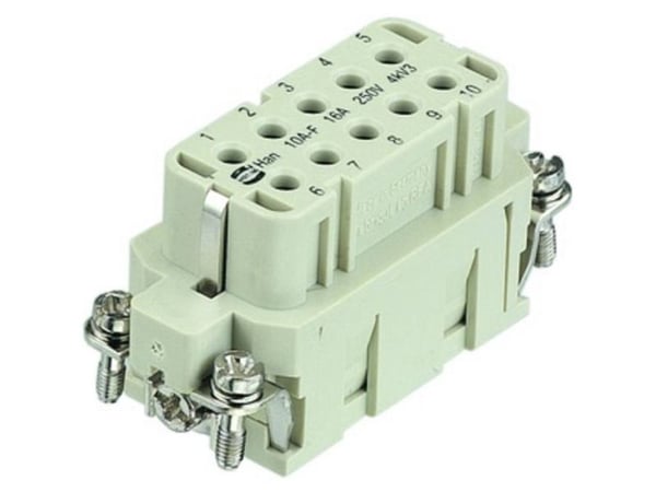 Industrikontakt Amphenol C146 09200103101 HARTING, tilkoblingsinnsats, 1 stk