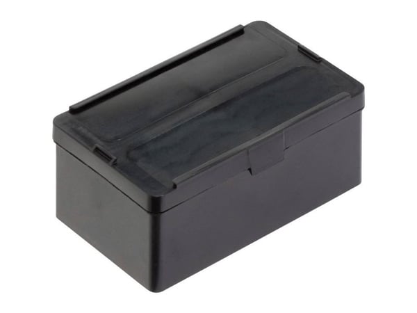Alutec 1308.050 ESD-boks med hengsel (B x H x D) 136 x 55 x 87 mm sort, 1 stk