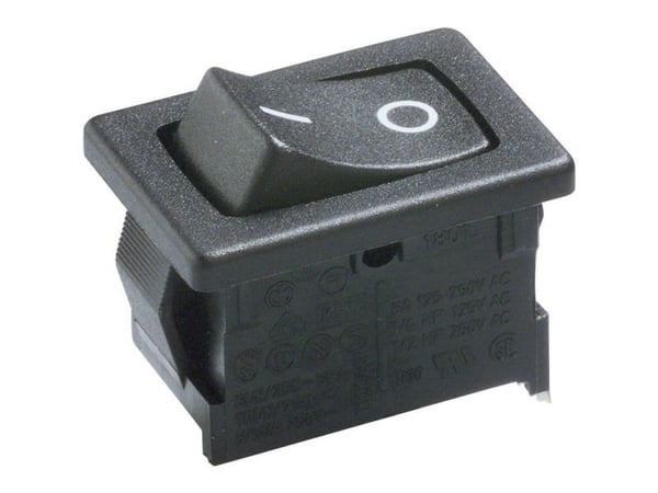 Marquardt 1801.6115 Keinukytkin 1801.6115 250 V/AC 6 A 1 x Off/On IP40 Klikkaava 1 kpl 1 kpl
