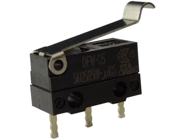 Zippy mikrokytkin DFW-05S-B02P0E-Z 250 V/AC 5 A 1 x On/(On) IP67 Kosketus 1 kpl 1 kpl