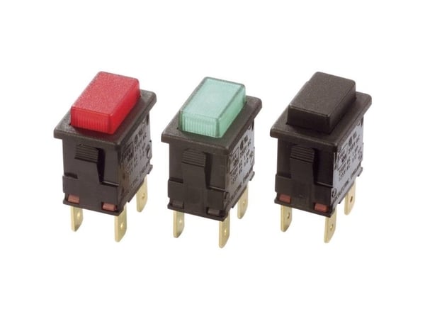 Arcolectric (Bulgin Ltd.) H8353ABNAA tryckkontakt 230 V/AC 16 A 2 x Off/On klickande röd 1 st