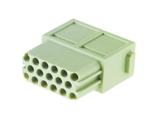 HARTING Liitinliitin naaras (naaras) HAN DDD 17-napainen, modulaarinen liitinsarja, max. 10A 250V