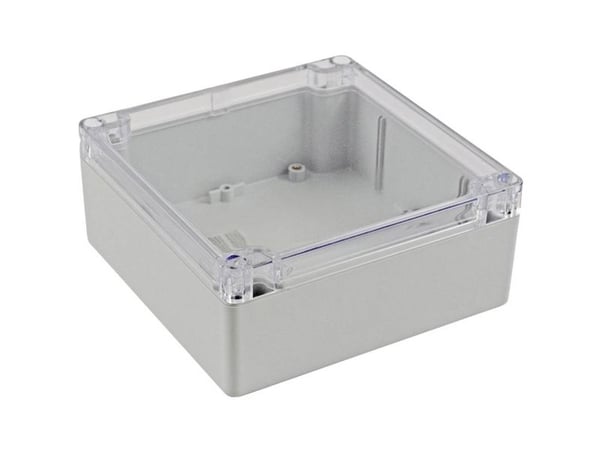 Hammond Electronics 1554 PC CL 1554Q2GYCL Universalkabinett Polykarbonat Grå 1 stk