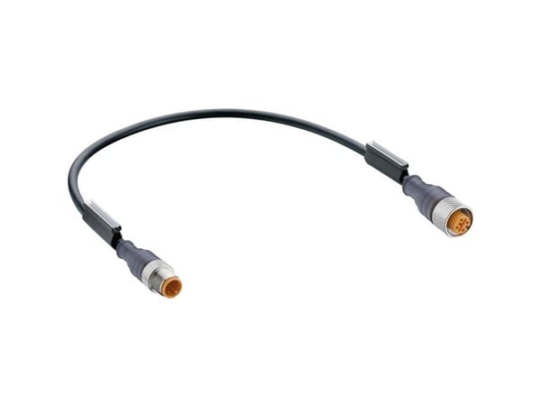 Belden 12018-1 sensor-/aktuator-kontakt M12-kontakt rak, anslutning rak 30,00 cm, Polzahl (RJ): 5 1 st