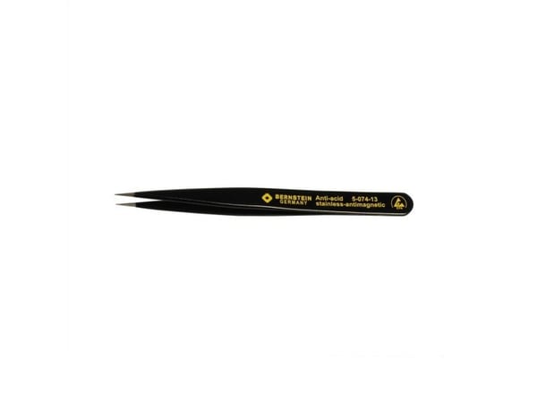 Bernstein 5-074-13, Rustfritt stål, Svart, Spiss, Rett, 120 mm, 14 mm