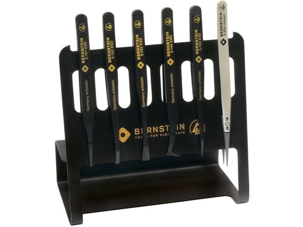 BERNSTEIN Tools for Electronics 5-190 pincettset 6 delar 150 mm