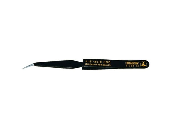 Bernstein 5-058-13, Rustfritt stål, Svart, Konisk, Buet, 13 g, 120 mm