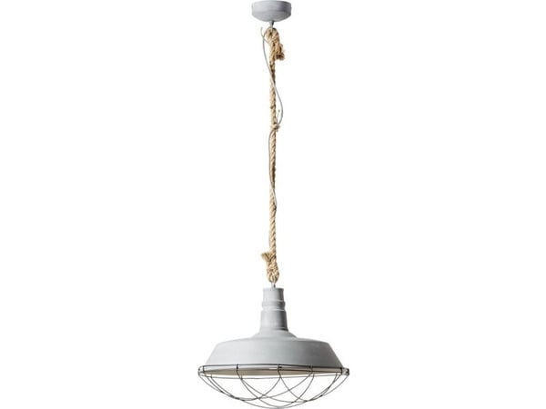 Brilliant Rope 93614/70 Pendullampe LED (RGB) E27 60 W Betongrå