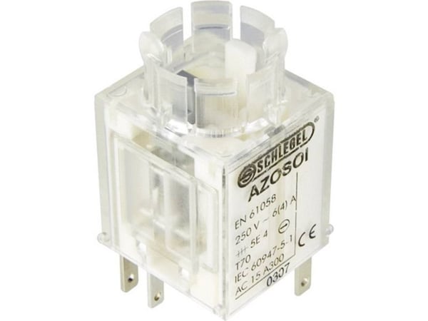 Schlegel AZOSOI Kosketinelementti 2 x katkaisukosketin, 1 x sulkukosketin Kosketus 250 V/AC 1 kpl