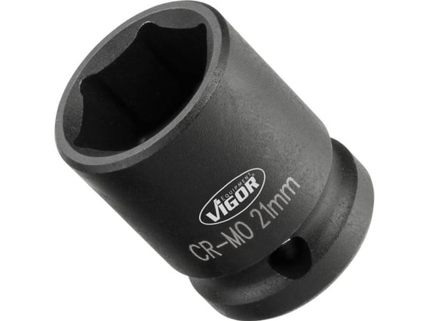 Vigor V5550S-13, Stikkontakt, 1/2", Metrisk, 1 hoder, 13 mm, Matt