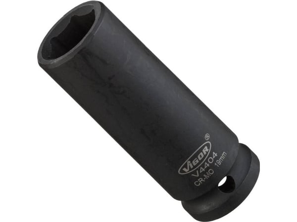 Vigor V5550L-18, Stikkontakt, 1/2", Metrisk, 1 hoder, 10 mm, Matt
