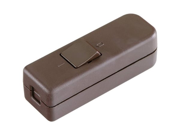 interBär 8006-009.01 snörströmbrytare brun 1x Off/On 6 A (1 st)