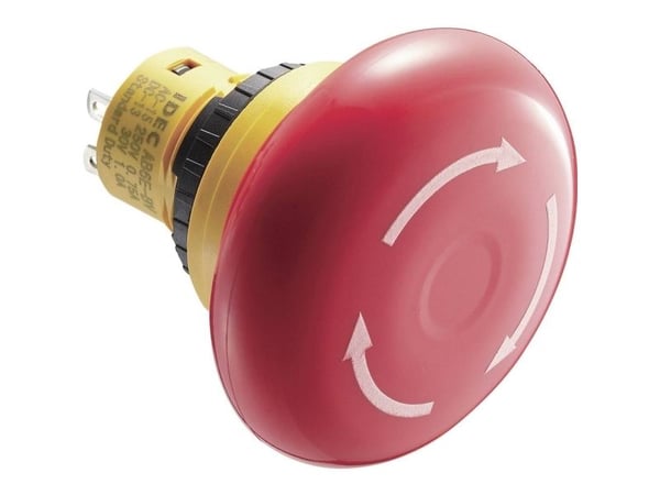 Idec AB6E-4BV02PRM Nødstopknap 250 V/AC 3 A 2 x brydekontakt IP65 1 stk