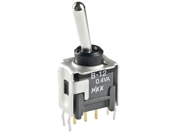 NKK-kytkimet B12AH Keinukytkin 28 V/DC 0,1 A 1 x On/On Klikkaava 1 kpl
