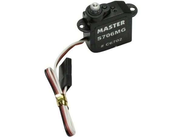Mini-servo Master S706 MG Analog-servo Titanium Liitinjärjestelmä Universal (Graupner/JR/Futaba)