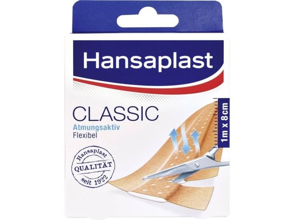 Hansaplast 1556519 tape-/hefteplaster 1 m x 8 cm