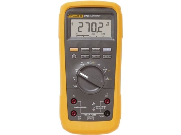 Fluke 3947770 digital håndmultimeter vanntett (IP67) CAT III 1000 V, CAT IV 600 V display (counts): 6000
