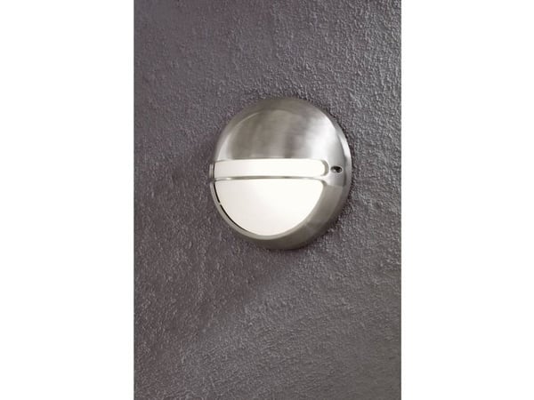 Konstsmide 7333-000, Utendørs veggbelysning, Aluminium, Hvit, Hage, Terrasse, Hvit, 1 pære(r), Varm hvit