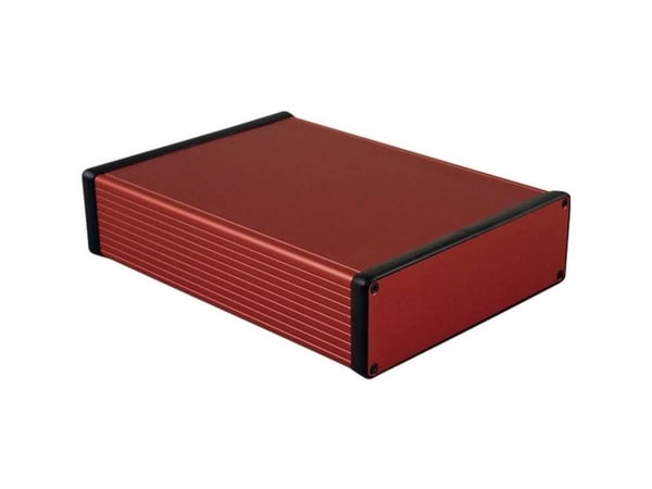 Hammond Electronics 1455T2201RD profilkapsling 220 x 165 x 51,5 mm aluminium rød 1 stk