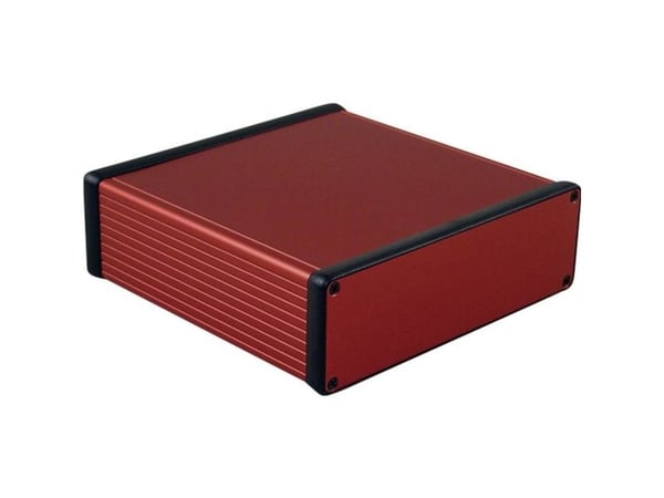 Hammond Electronics 1455T1601RD profil-kabinett 160 x 165 x 51,5 mm aluminium rød (1 stk.)