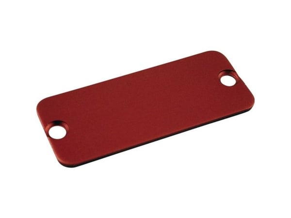 Hammond Electronics 1455RALRD-10 1455RALRD-10 endeplate (L x B) 160 mm x 30,5 mm aluminium rød 10 stk