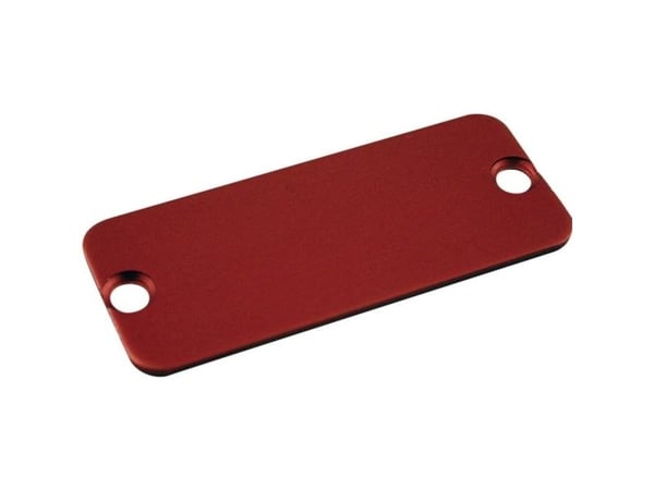 Hammond Electronics 1455CALRD-10 endestykke (L x B) 54 mm x 23 mm aluminium rød 10 stk