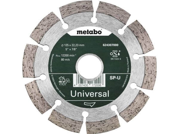 Metabo 624296000 Diamantskiva Diameter 125 mm 1 st