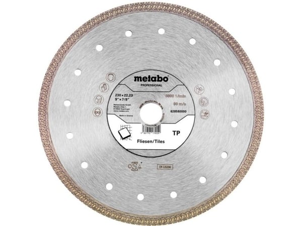 Metabo 628580000, Kutteskive, Flatt senter, Flis, Metabo, 2,22 cm, 23 cm