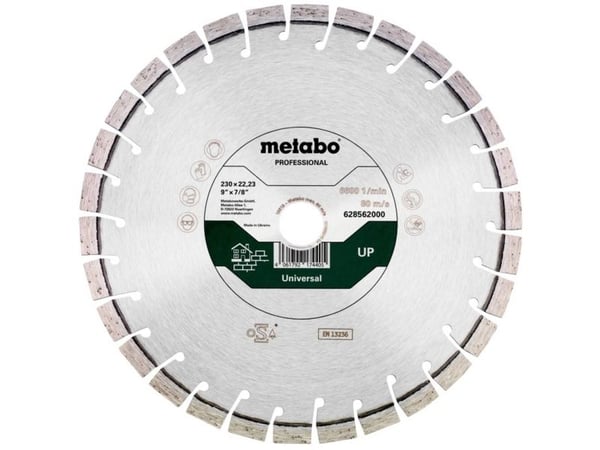 Metabo 628564000, Kutteskive, Betong, Sandsten, Flis, 35 cm, Metabo, Flatt senter, 2,54 cm