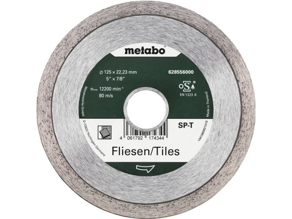 Metabo 628556000, Naturstein, Flis, 12,5 cm, 2,22 cm, 12200 RPM, Metabo, 1 stykker