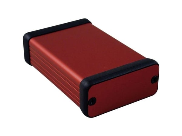 Hammond Electronics 1455C801RD profil-kabinett 80 x 54 x 23 aluminium rød