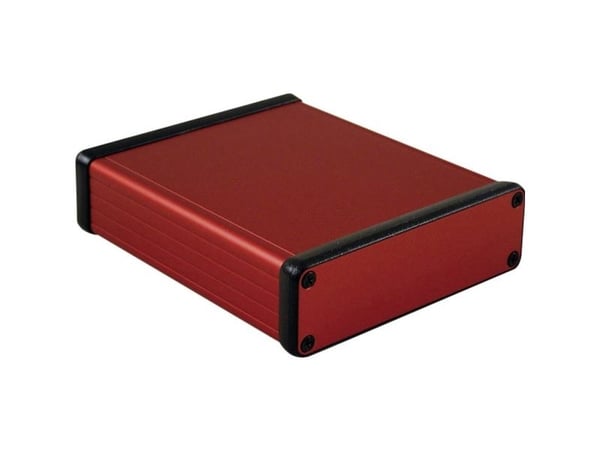 Hammond Electronics 1455L1201RD profil-kabinett 120 x 103 x 30,5 aluminium rød (1 stk)