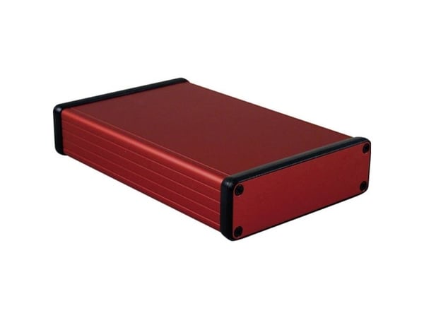 Hammond Electronics 1455L1601RD Profil-kabinet 160 x 103 x 30.5 Aluminium Rød 1 stk