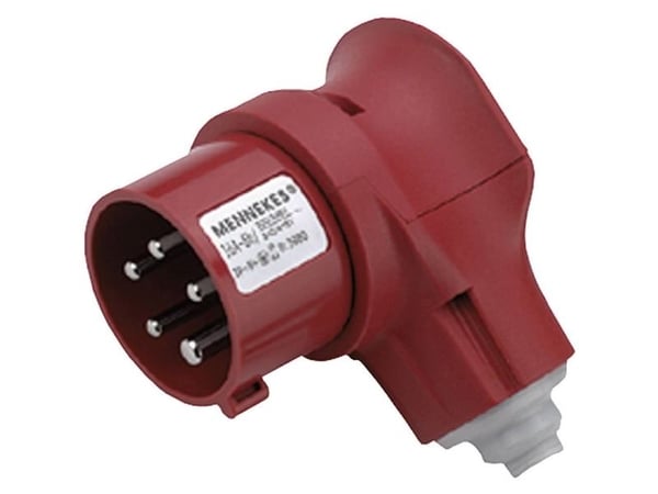 MENNEKES 3980, Oikea kulma, 400 V, Punainen, IP44, 1 kpl