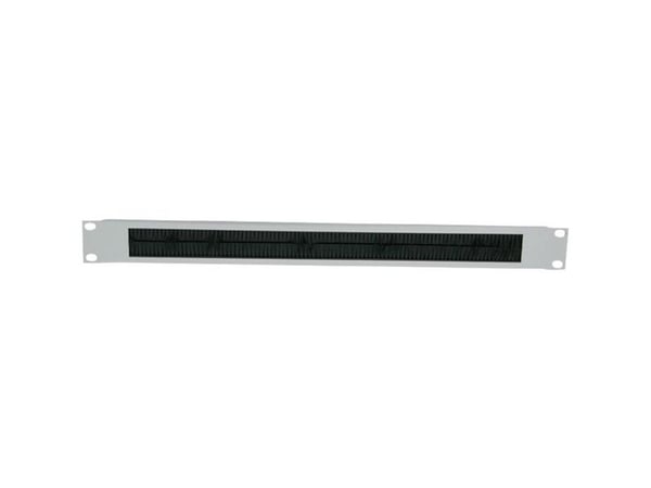 LogiLink - Rackkabeladgangspanel med børste - lysegrå, RAL 7035 - 1U - 19"