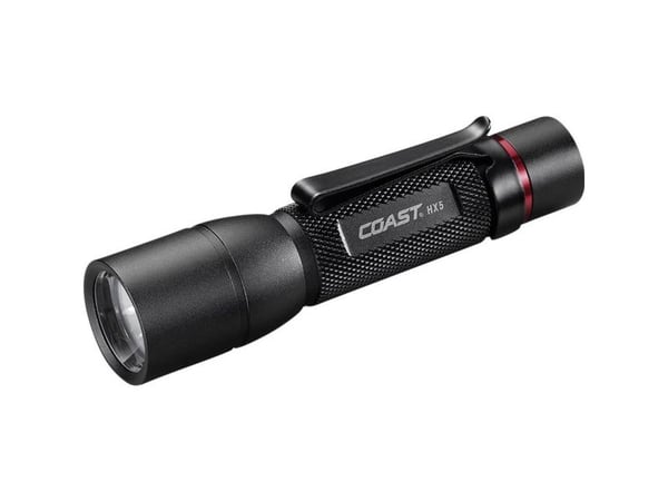 Coast HX5 lommelygte med enhåndsfokus og op til 410 lumen