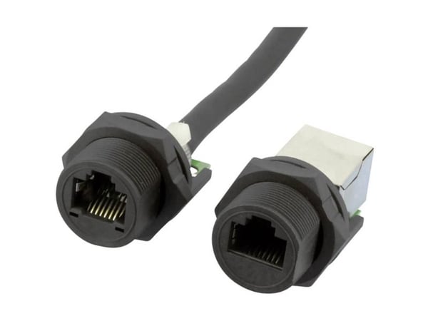 RJ45 koblingskabinet W & P Products CAT 5e Sort 1 stk