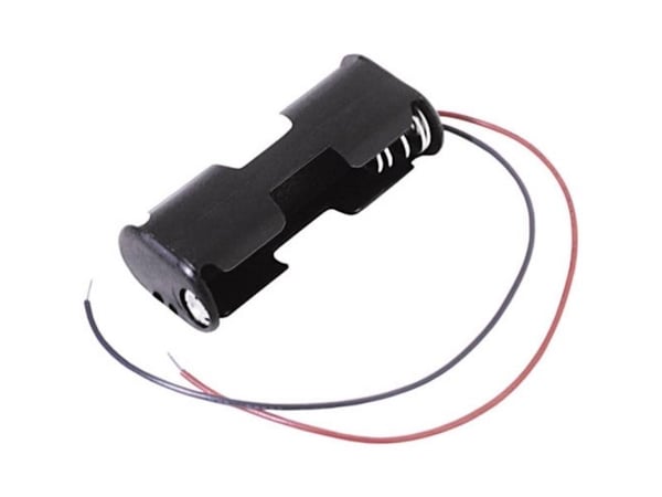 MPD BC22AAW batteriholder 2x R6 (AA) kabel (L x B x H) 57,7 x 25,4 x 15,9 mm