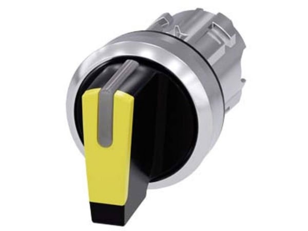 Siemens 3SU10522BL300AA0 3SU1052-2BL30-0AA0 vridkontakt spänningsanordning gul, 2 x 45°, 1 st