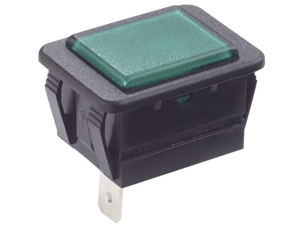Arcolectric (Bulgin Ltd.) C0480ABNAC Merkkivalo vihreä, musta 1 kpl