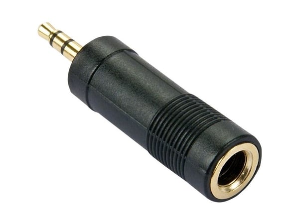 Lindy 35621, 3.5mm, 6.3mm, Svart