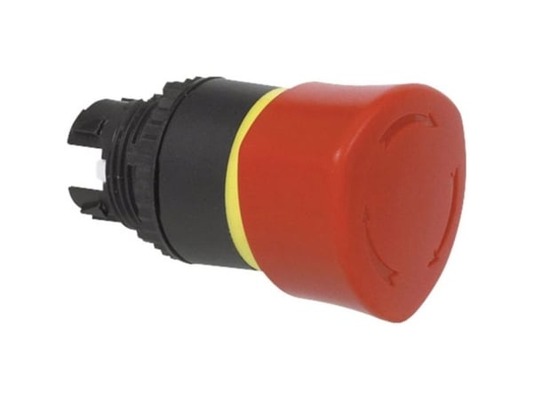Nödstopp-/släckknapp BAco L22ER01 frontring plast, svart IP69K (1 st.)