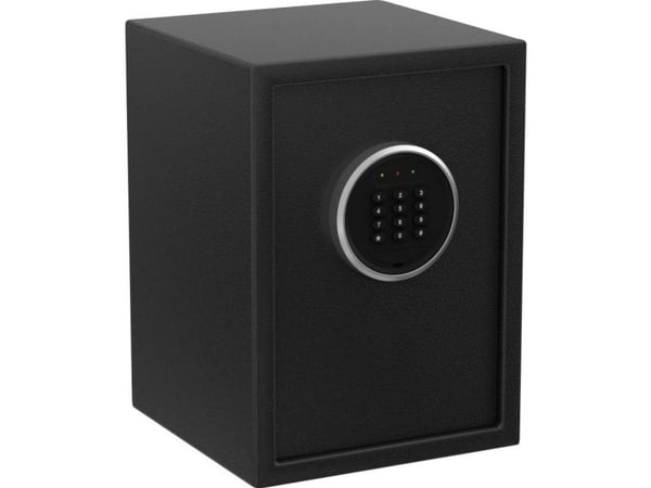 BASI EMT 380, Frittstående safe, Sort, Kode, Elektronisk, Stål, Batteri, AA