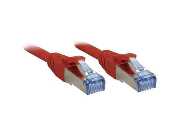 Lindy 47162, 1 m, Cat6a, S/FTP (S-STP), RJ-45, RJ-45, Rød