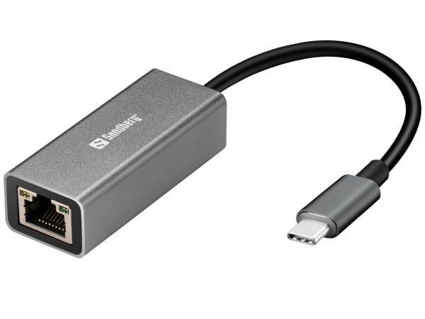 Sandberg USB-C til Nettverk - Nettverksadapter - USB-C - Gigabit Ethernet