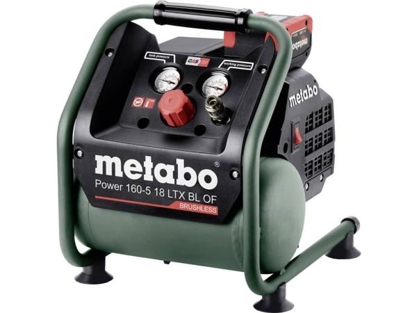 Metabo POWER 160-5 18 LTX BL OF - Luftkompressor - trådløs - oljefri - 70 l/min - 5 liter - 120 l/min - uten batteri - 18 V - SOLO