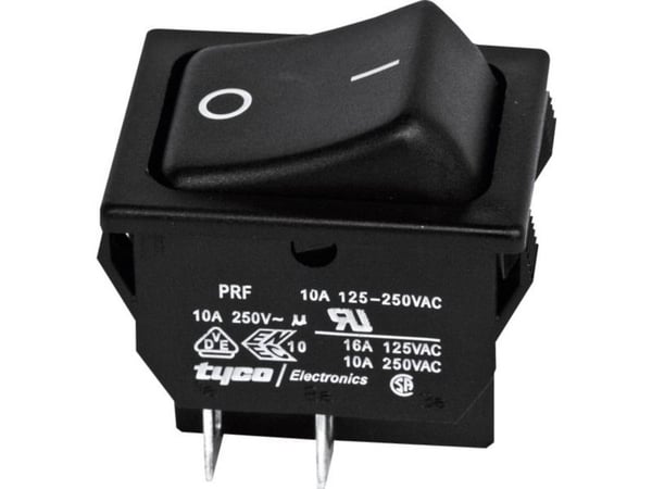 TE Connectivity vipkontakt 1634201-2 250 V AC 10 A 2 x av/på klick 1 st