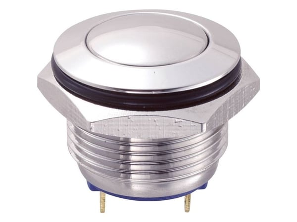 TRU COMPONENTS GQ16B-10/J/S Kiinteä painike 48 V/DC 2 A 1 x Pois päältä/(Päälle) Kosketus IP65 1 kpl