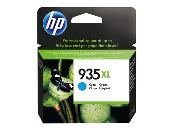 HP 935XL - Høy ytelse - cyan - original - blekkpatron - for Officejet 6812, 6815, 6820; Officejet Pro 6230, 6230 ePrinter, 6830, 6835